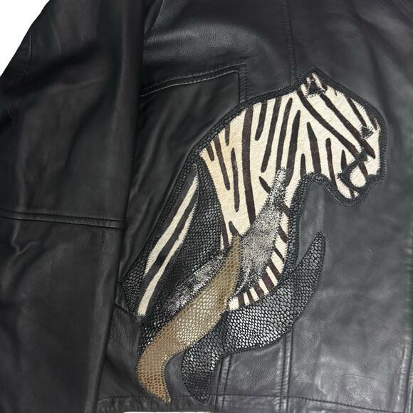 17. NEW Sharif 1827 Lamb Leather Jacket Size XL - Picture 4 of 9